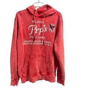 Prps Acid Wash Pullover Hoodie Mens Large Bruised Never Broken Streetwear
